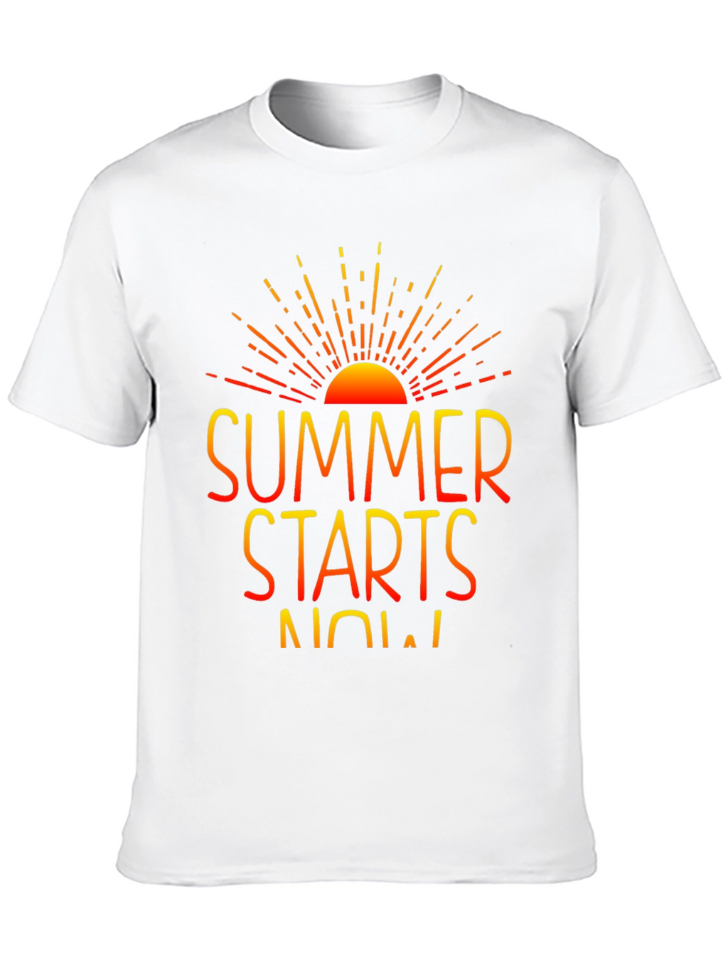 Summer Starts Now Graphic Print Black T-Shirt