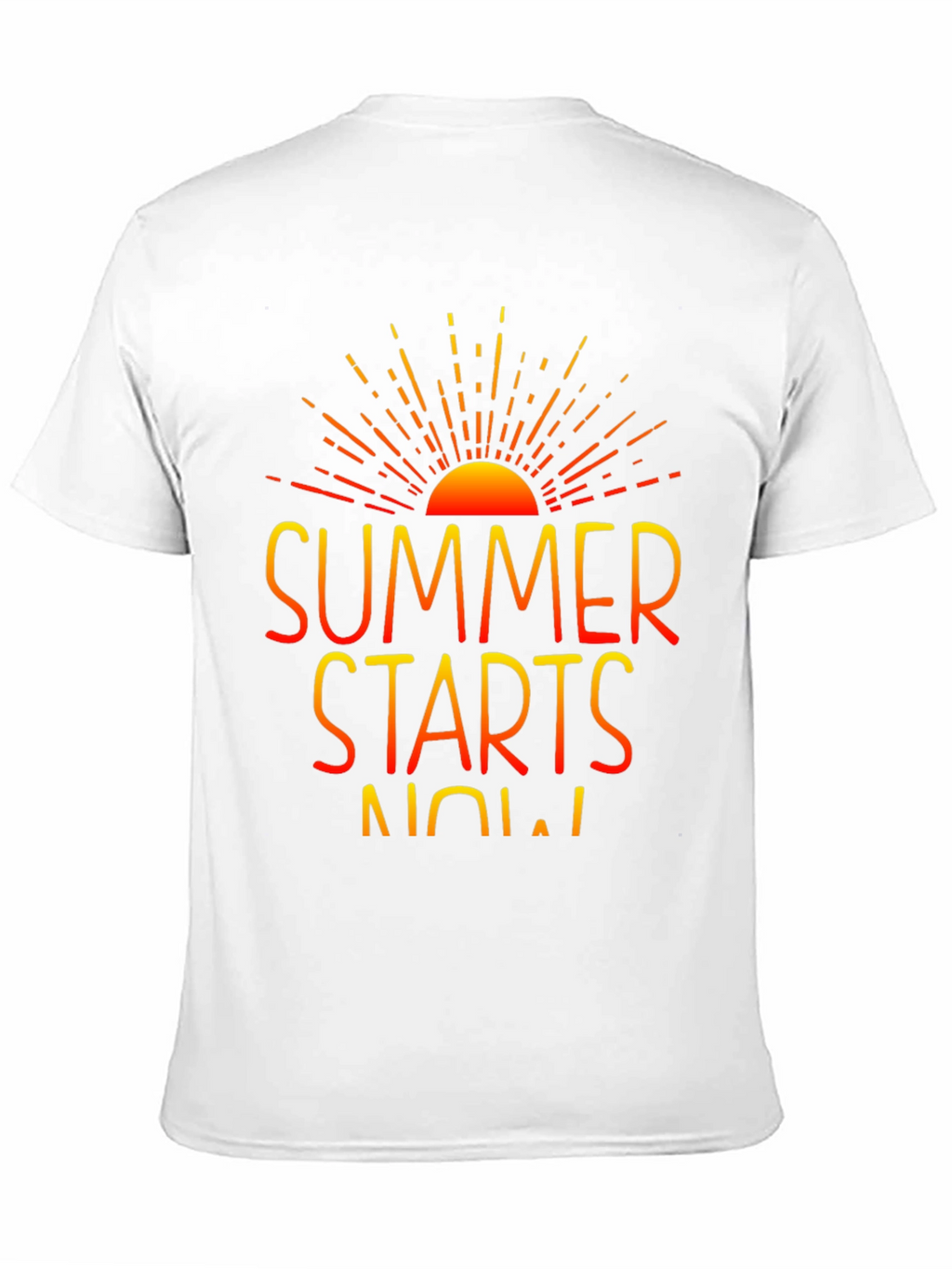 Summer Starts Now Graphic Print Black T-Shirt