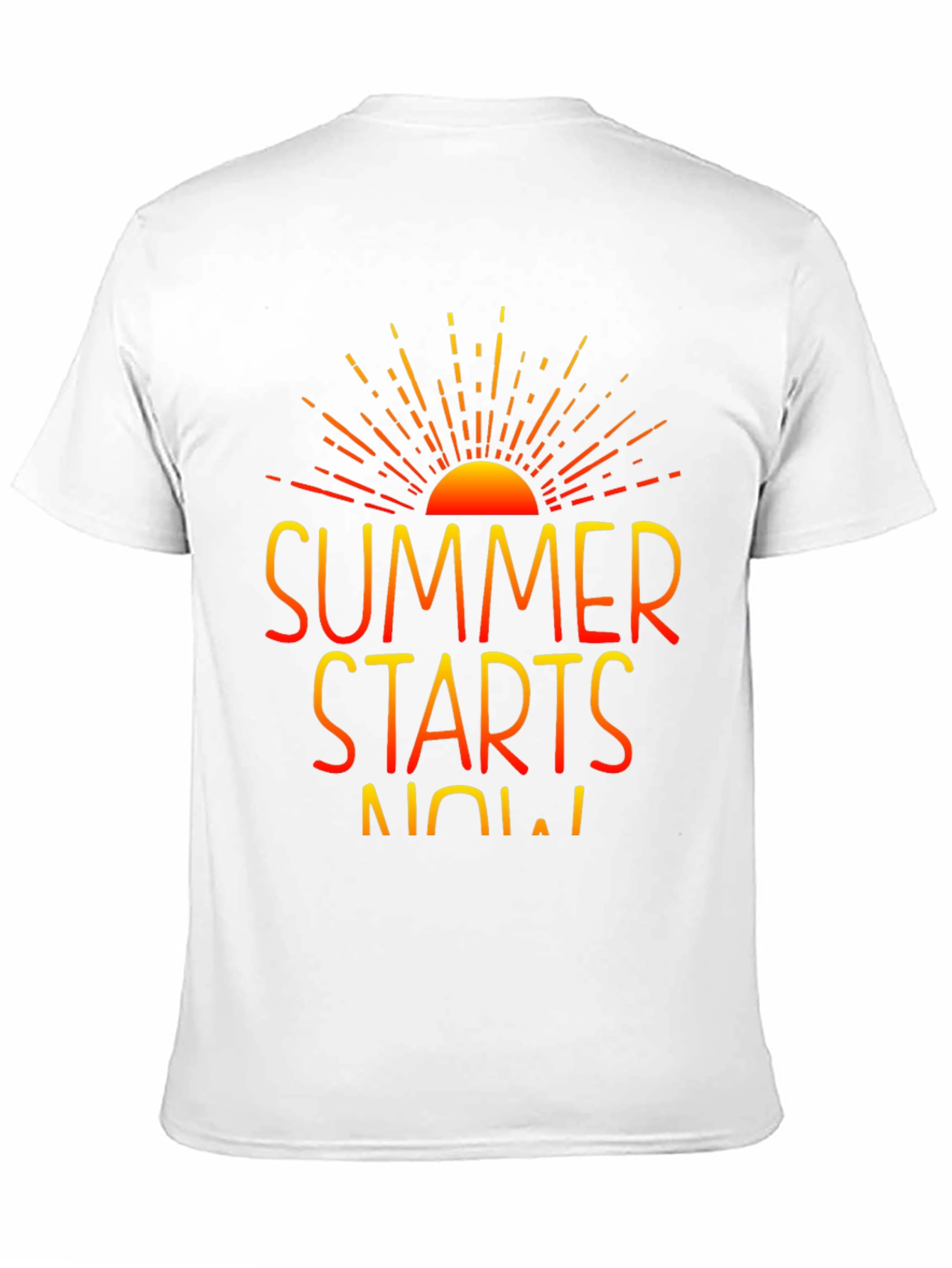 Summer Starts Now Graphic Print Black T-Shirt
