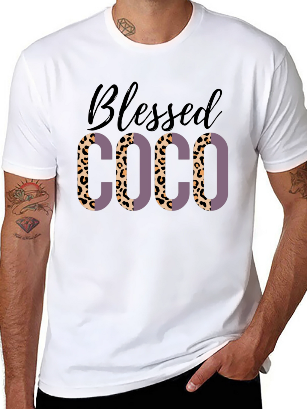Blessed COCO Leopard Print T-Shirt