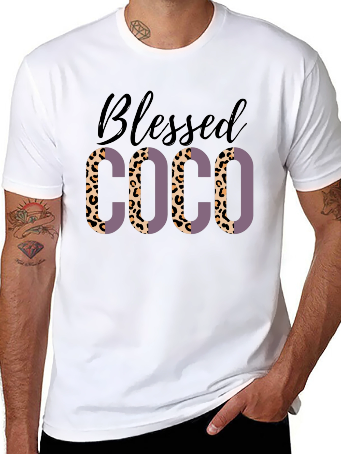 Blessed COCO Leopard Print T-Shirt