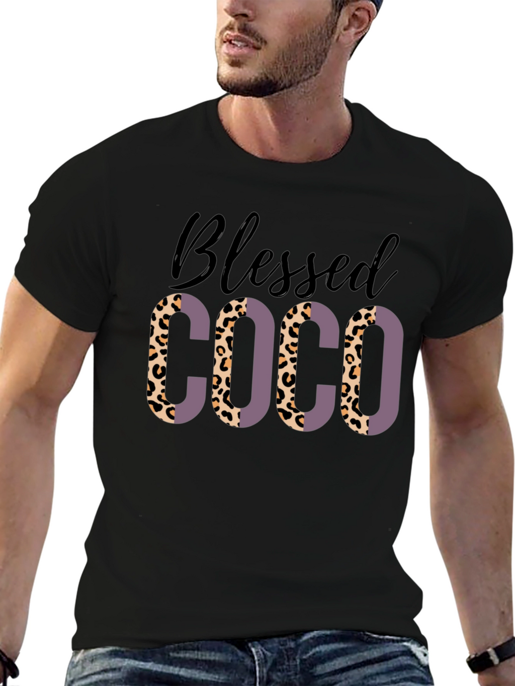 Blessed COCO Leopard Print T-Shirt