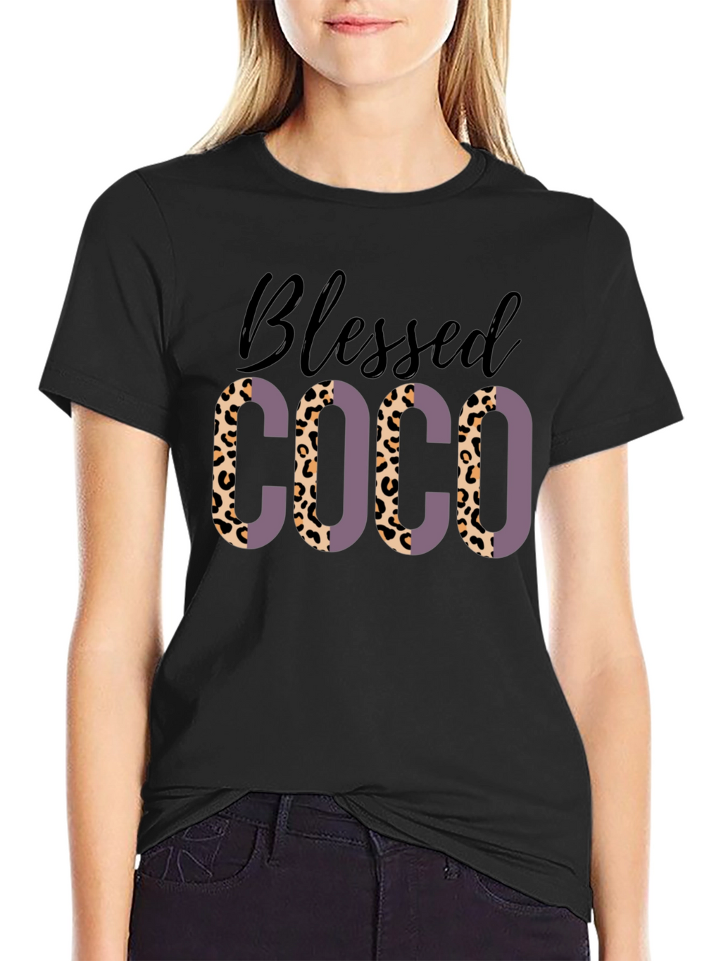 Blessed COCO Leopard Print T-Shirt