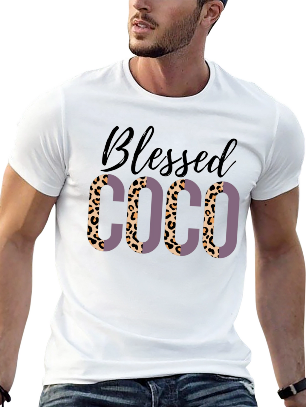 Blessed COCO Leopard Print T-Shirt