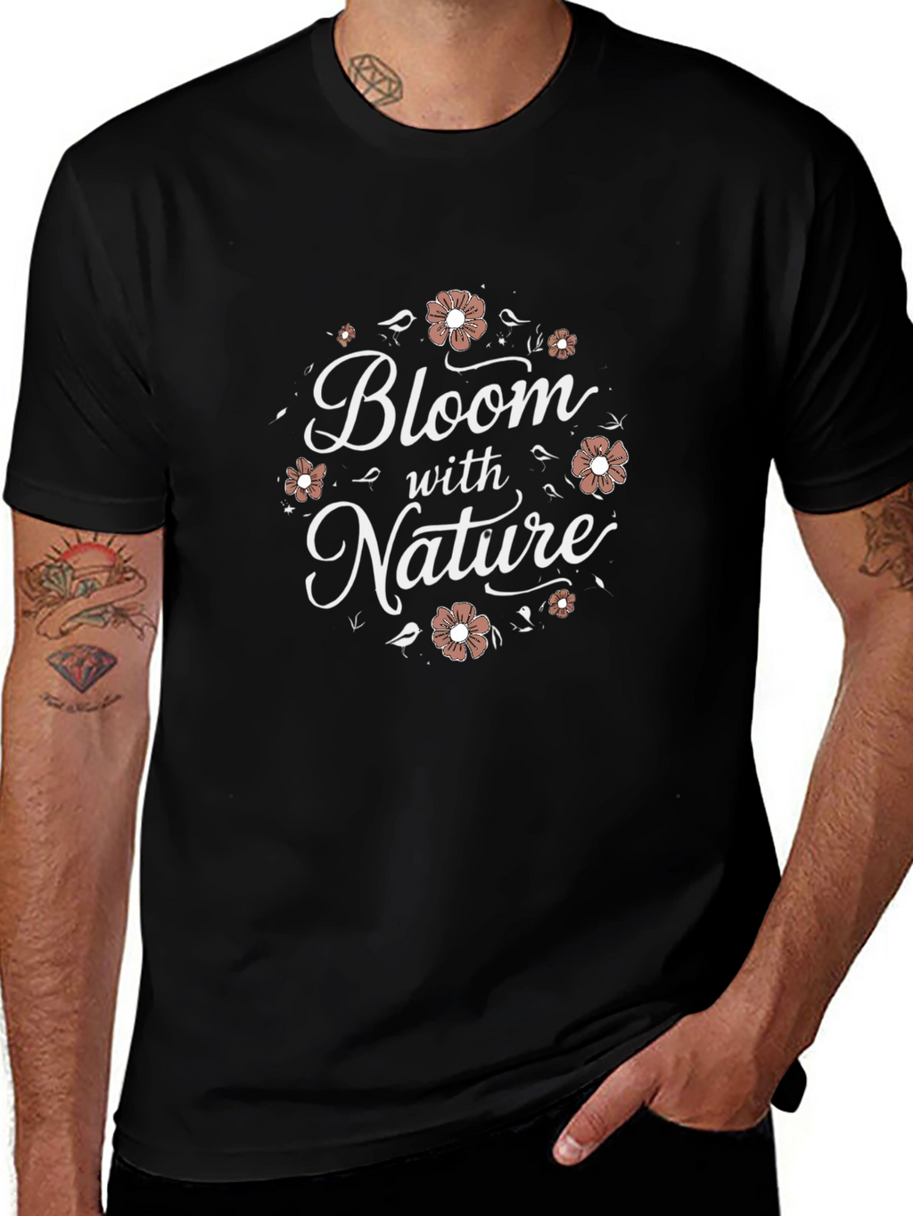 Bloom with Nature Graphic T-Shirt