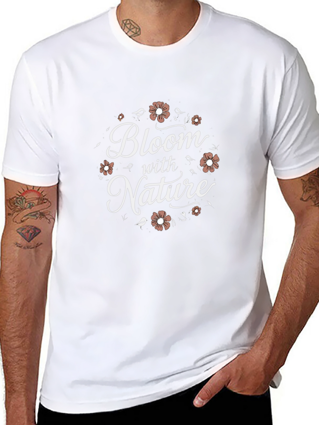 Bloom with Nature Graphic T-Shirt