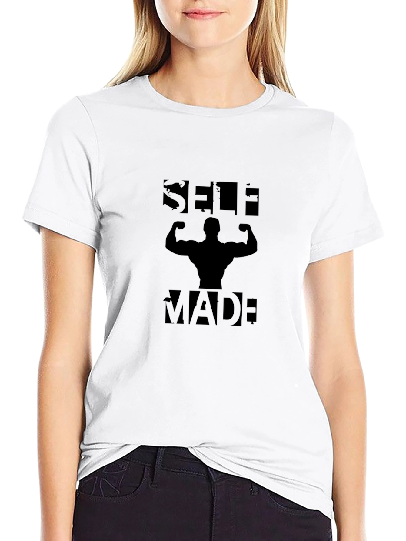 Self Made Graphic T-Shirt - Bodybuilding Gym Motivation
