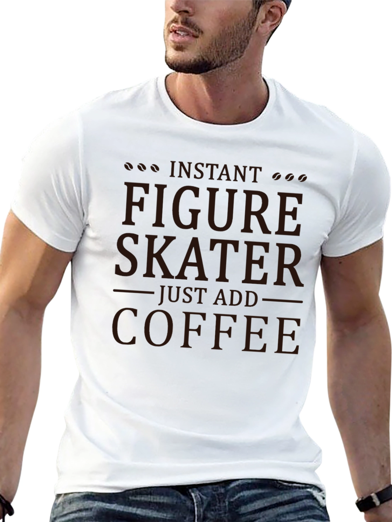 Instant Figure Skater - Coffee T-Shirt