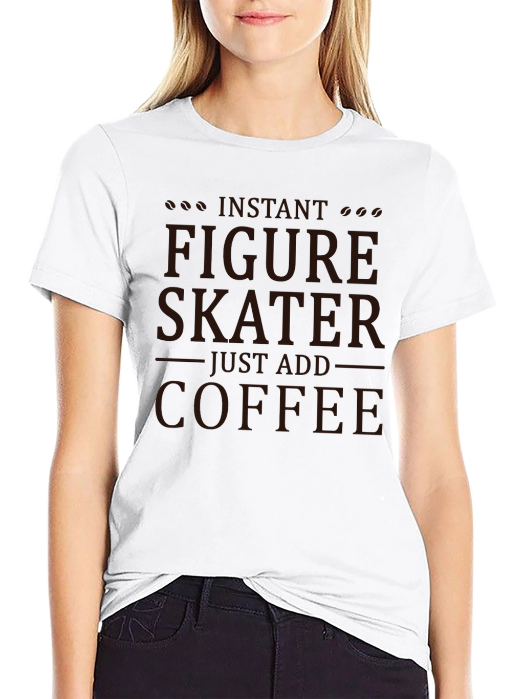 Instant Figure Skater - Coffee T-Shirt