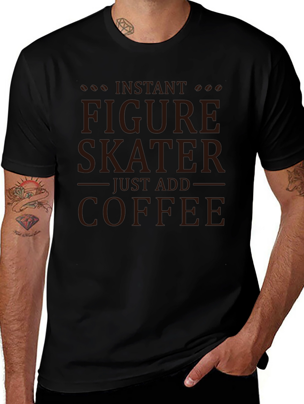 Instant Figure Skater - Coffee T-Shirt