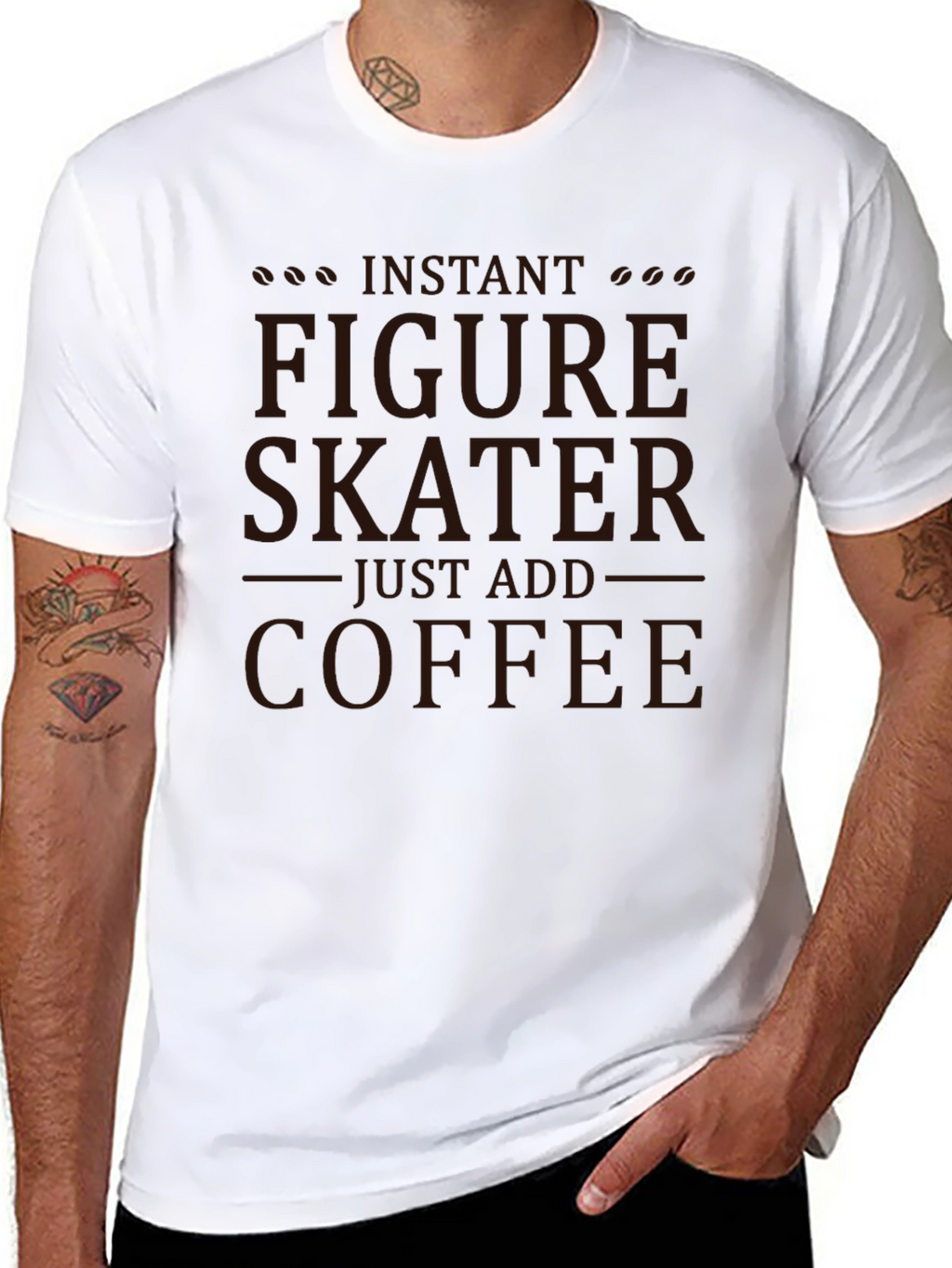 Instant Figure Skater - Coffee T-Shirt