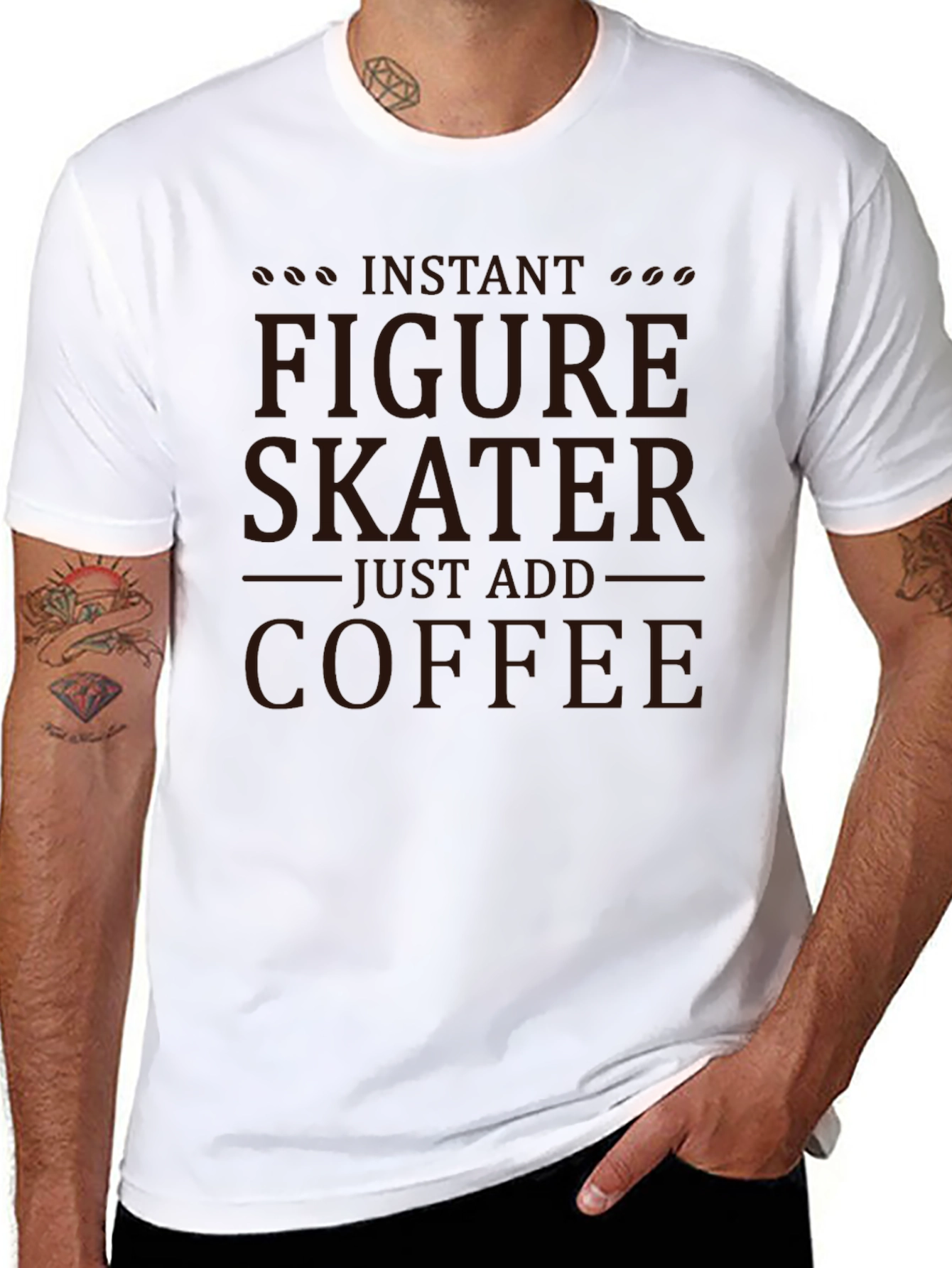 Instant Figure Skater - Coffee T-Shirt