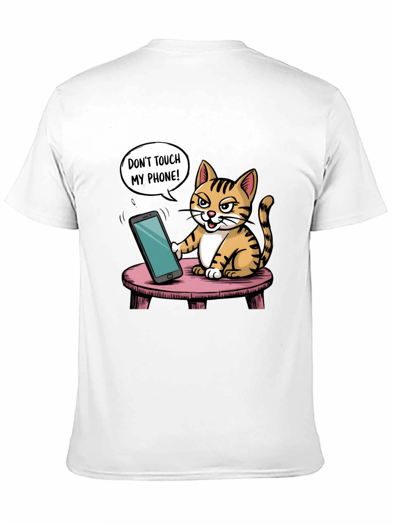 Dont Touch My Phone Cat T-Shirt