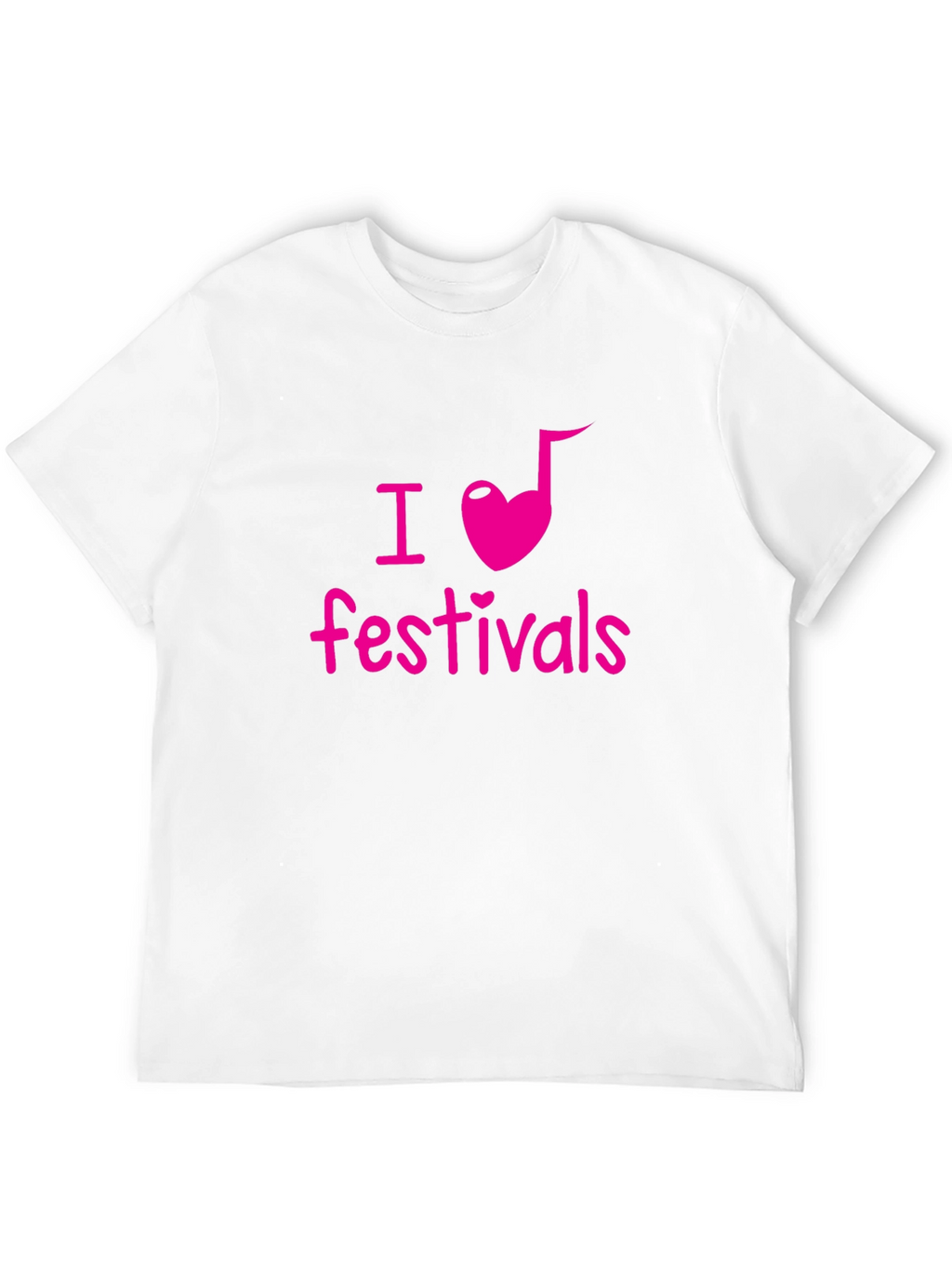 I Heart Festivals Black Tee - Music Lovers T-Shirt