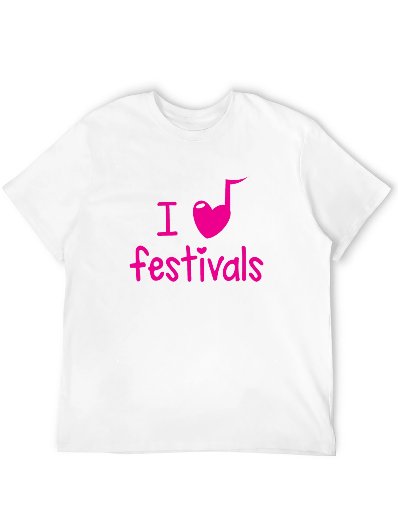 I Heart Festivals Black Tee - Music Lovers T-Shirt