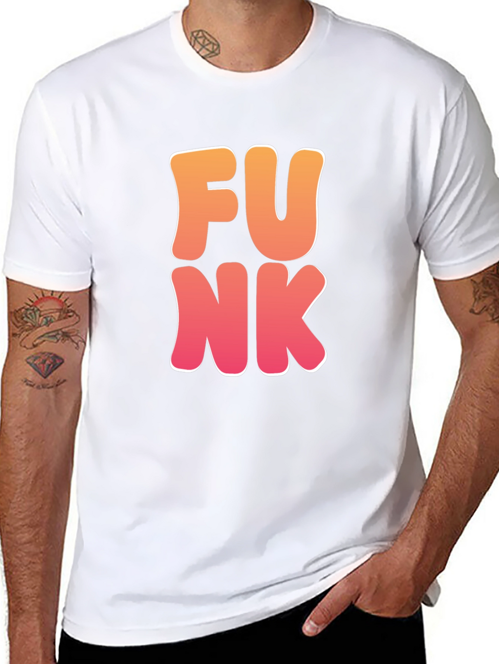 FUNK Graphic Tee - Retro Style Black T-Shirt