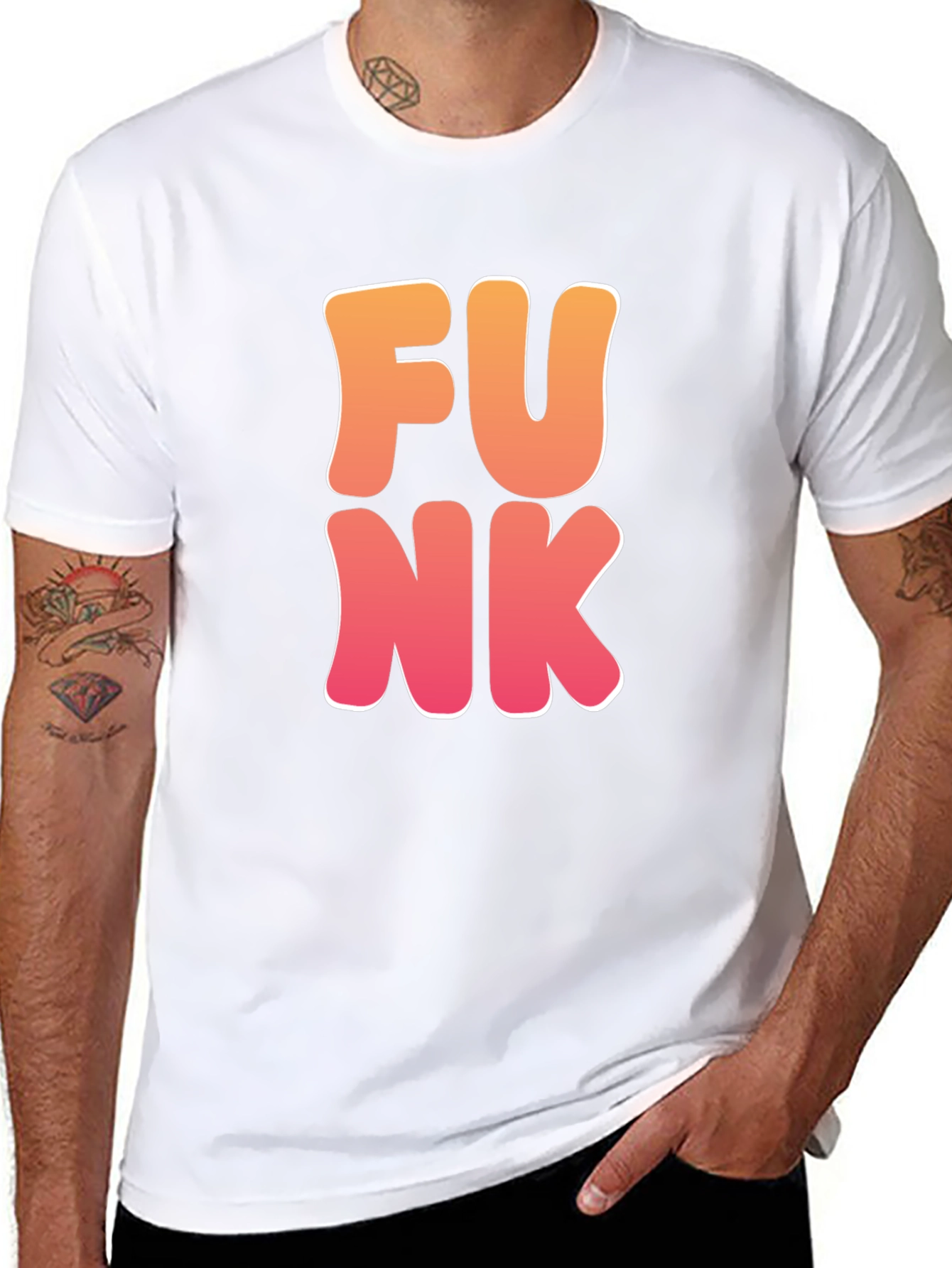 FUNK Graphic Tee - Retro Style Black T-Shirt