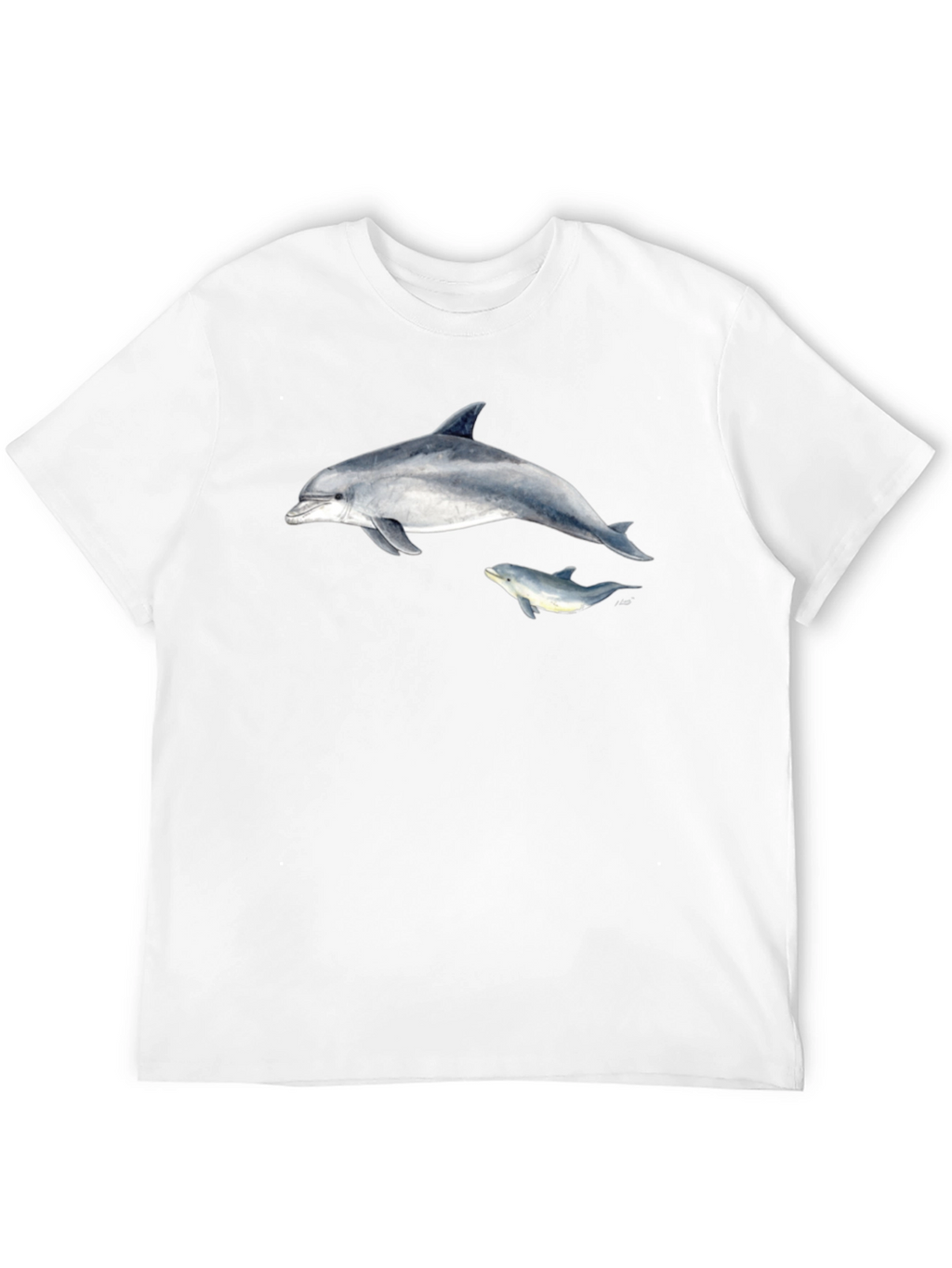 Dolphin Graphic Black T-Shirt