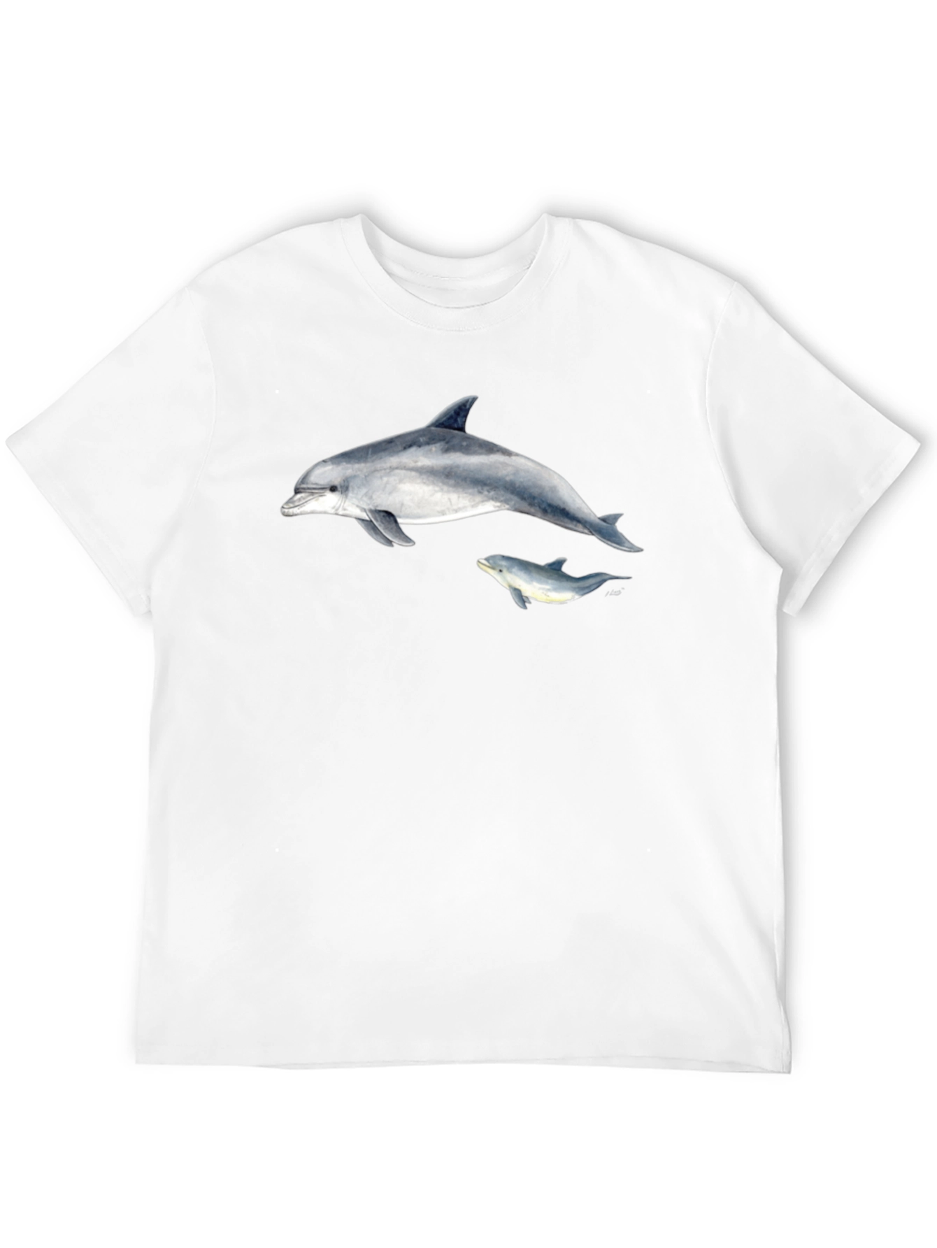 Dolphin Graphic Black T-Shirt