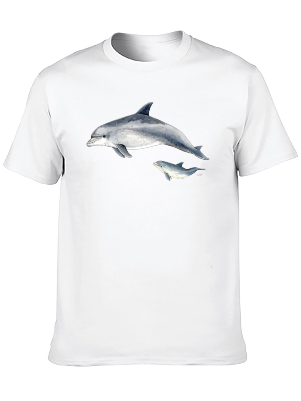 Dolphin Graphic Black T-Shirt
