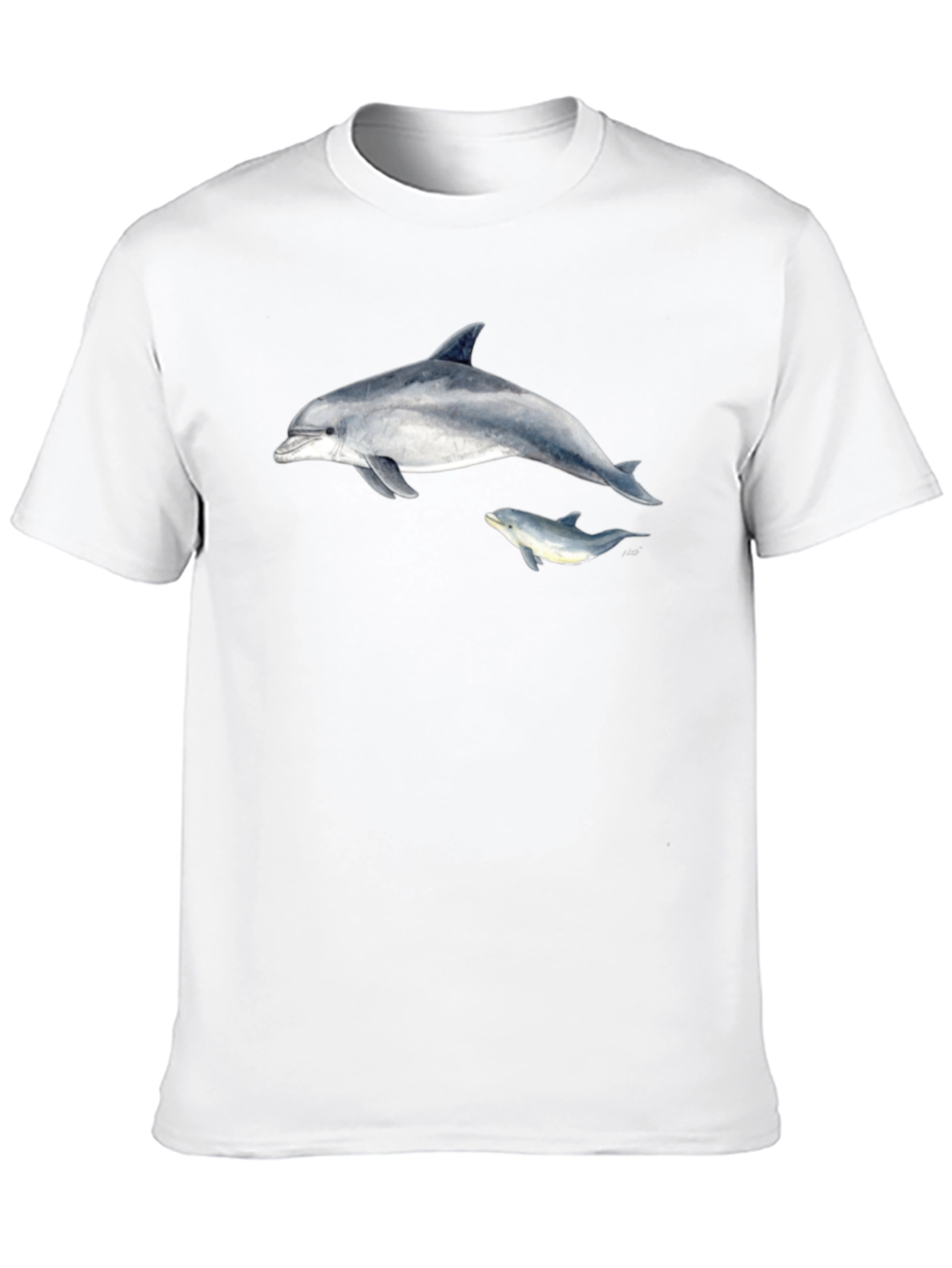Dolphin Graphic Black T-Shirt