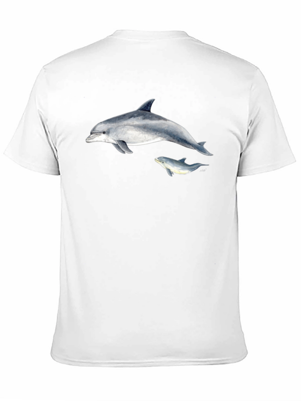 Dolphin Graphic Black T-Shirt