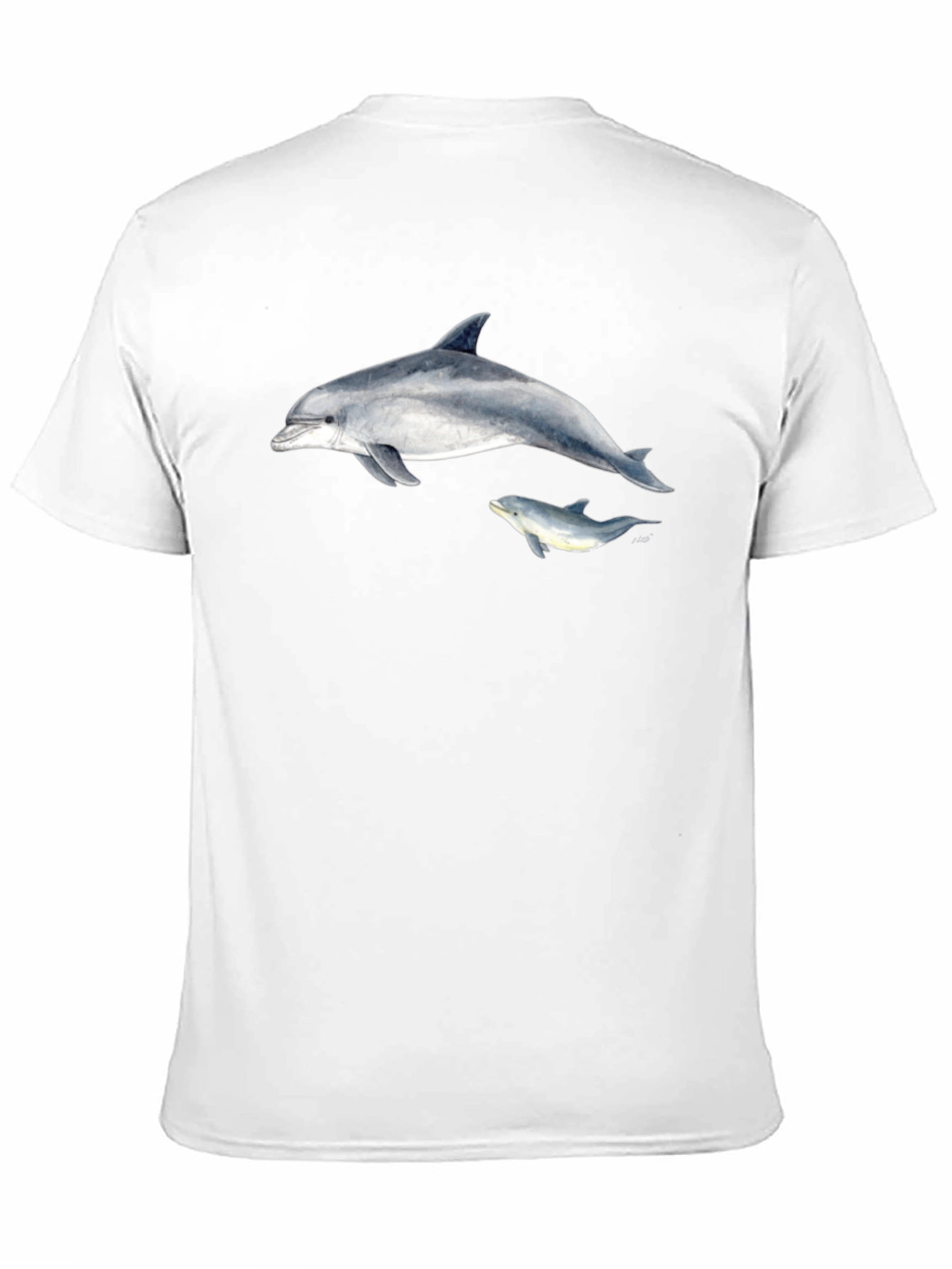 Dolphin Graphic Black T-Shirt
