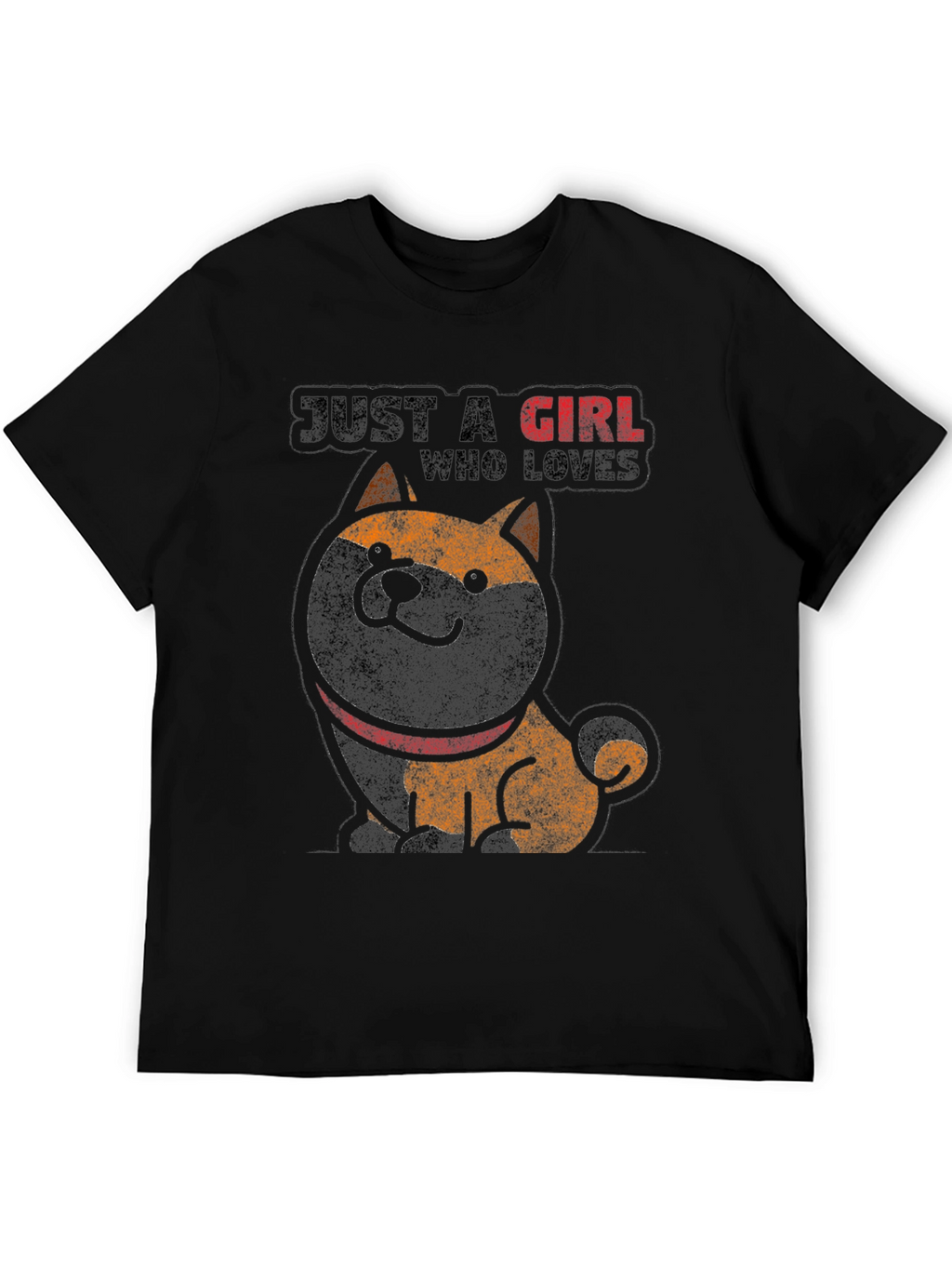 Just A Girl Who Loves Shiba Inu Graphic Tee