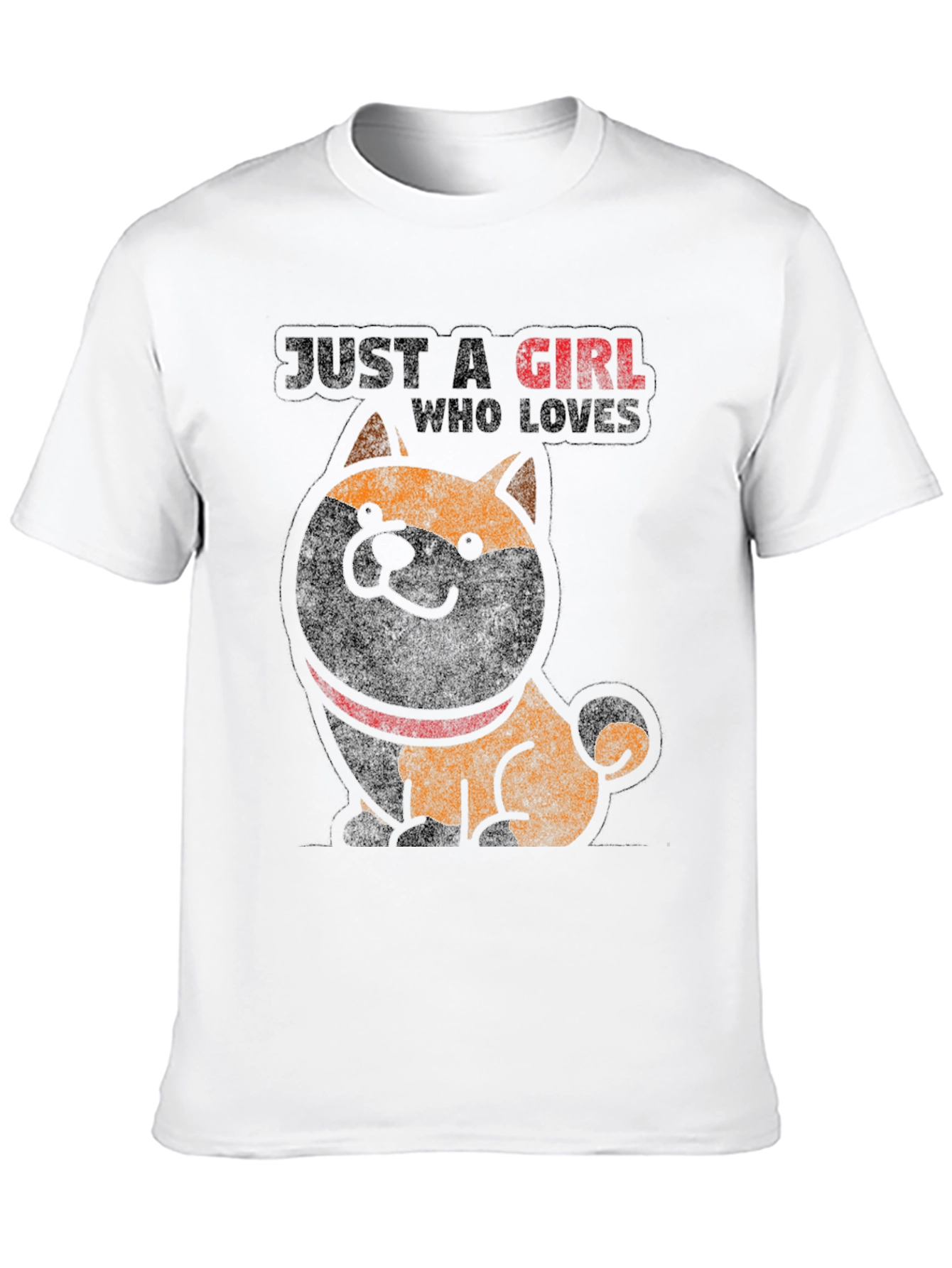 Just A Girl Who Loves Shiba Inu Graphic Tee