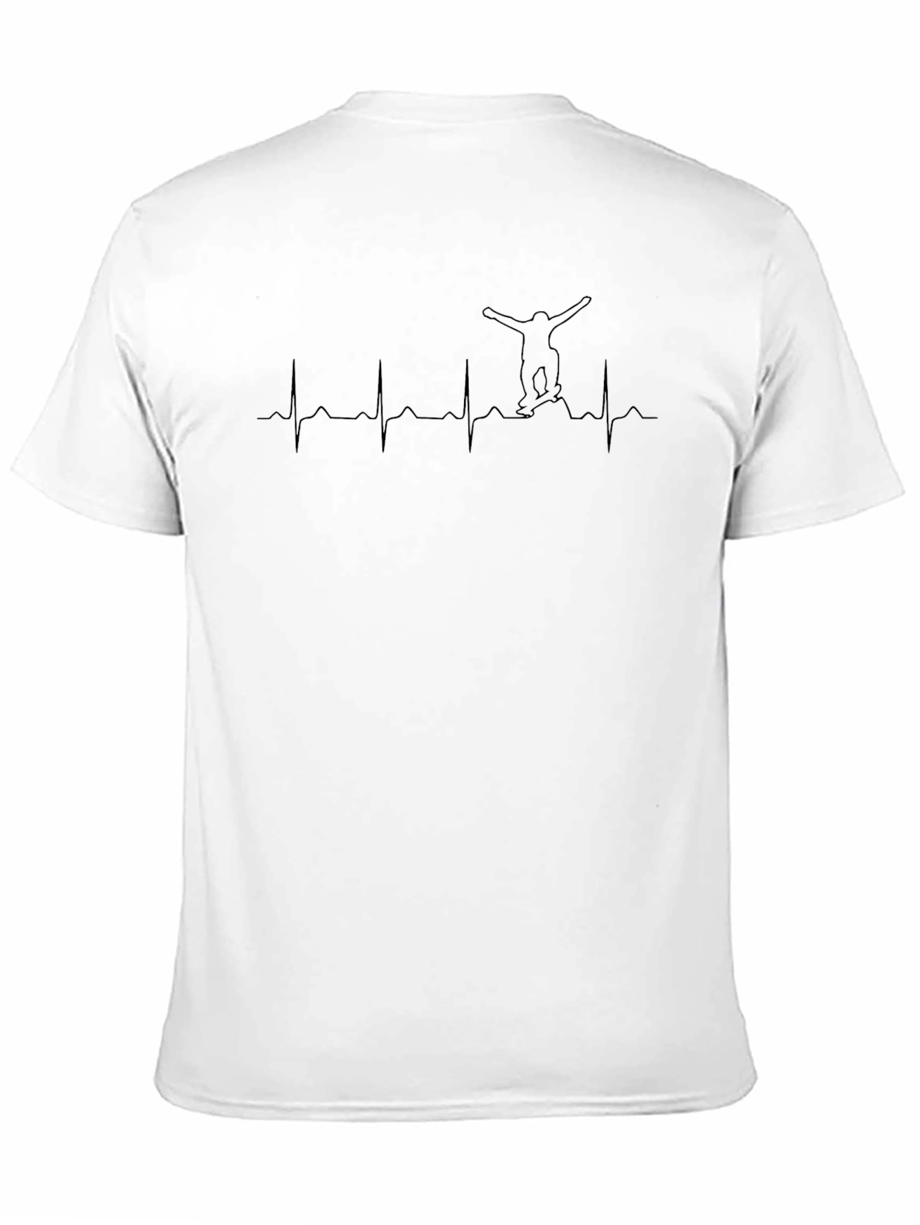 Skateboard Heartbeat T-Shirt - Passion on Display!