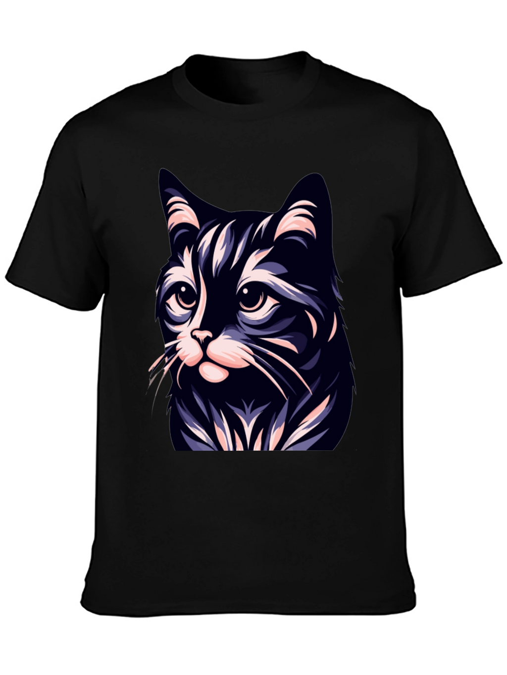 Cool Cat T-Shirt - Black - Stylish Cat Design