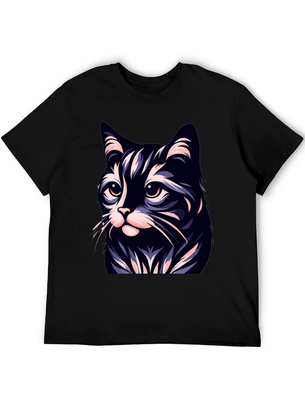 Cool Cat T-Shirt - Black - Stylish Cat Design