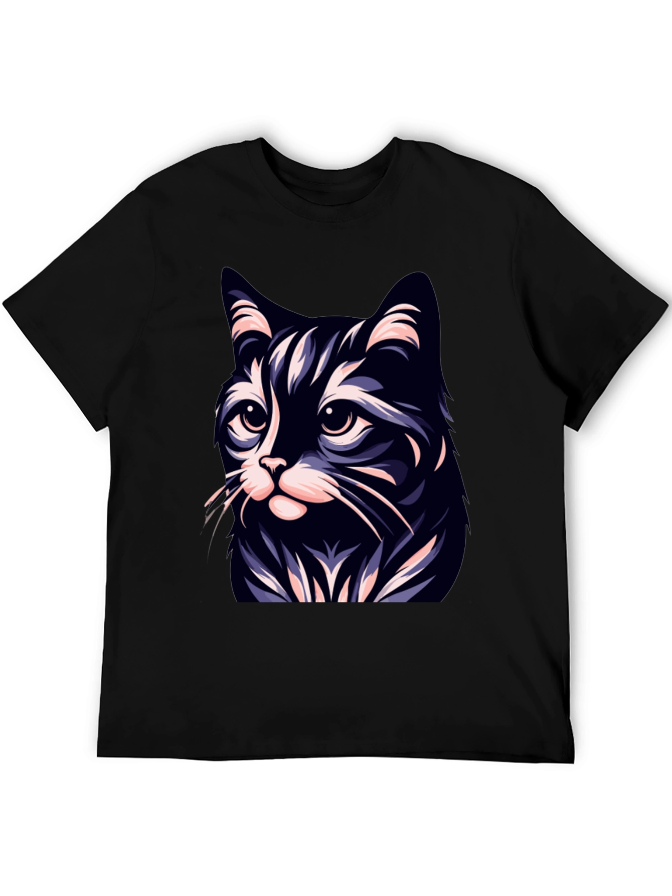 Cool Cat T-Shirt - Black - Stylish Cat Design