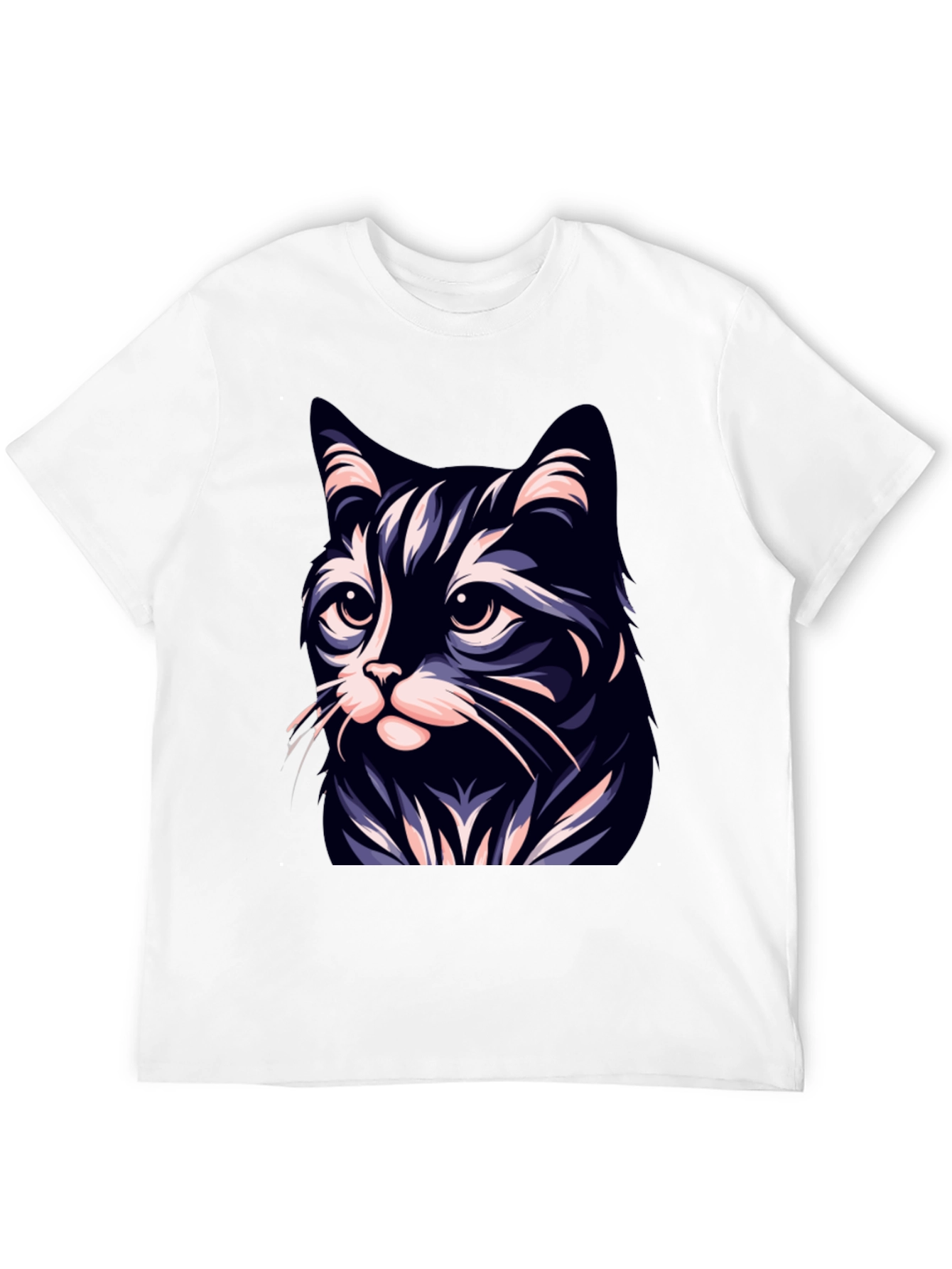 Cool Cat T-Shirt - Black - Stylish Cat Design