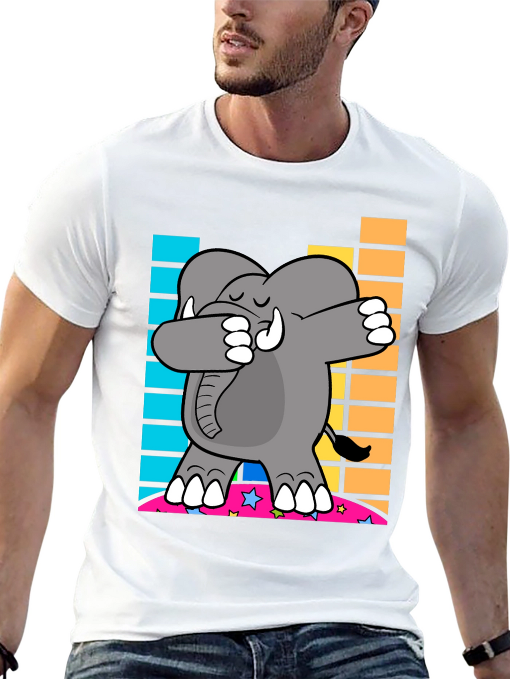Dabbing Elephant Graphic Tee