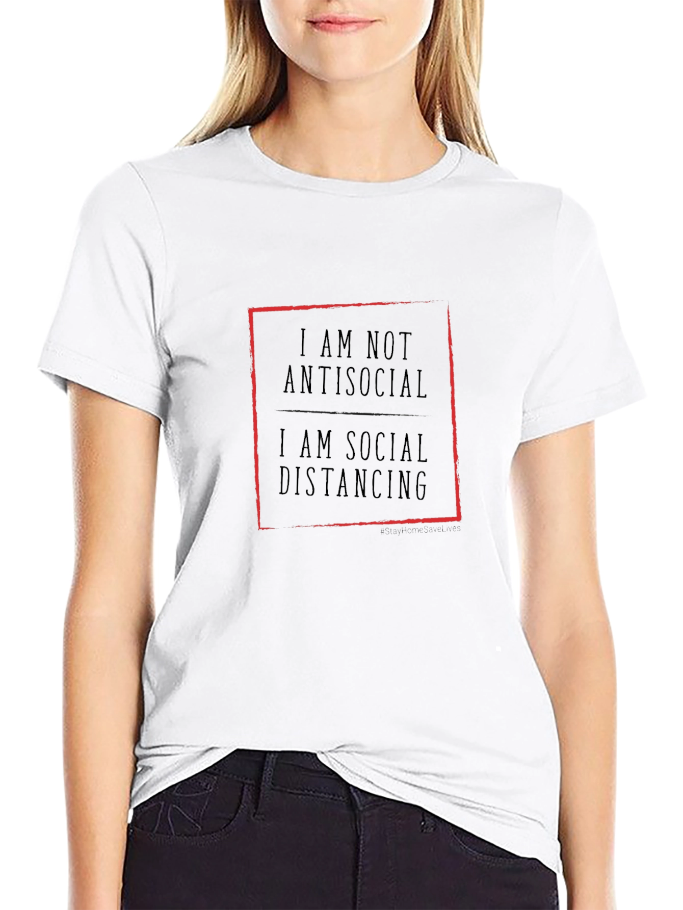 Social Distancing T-Shirt - Black