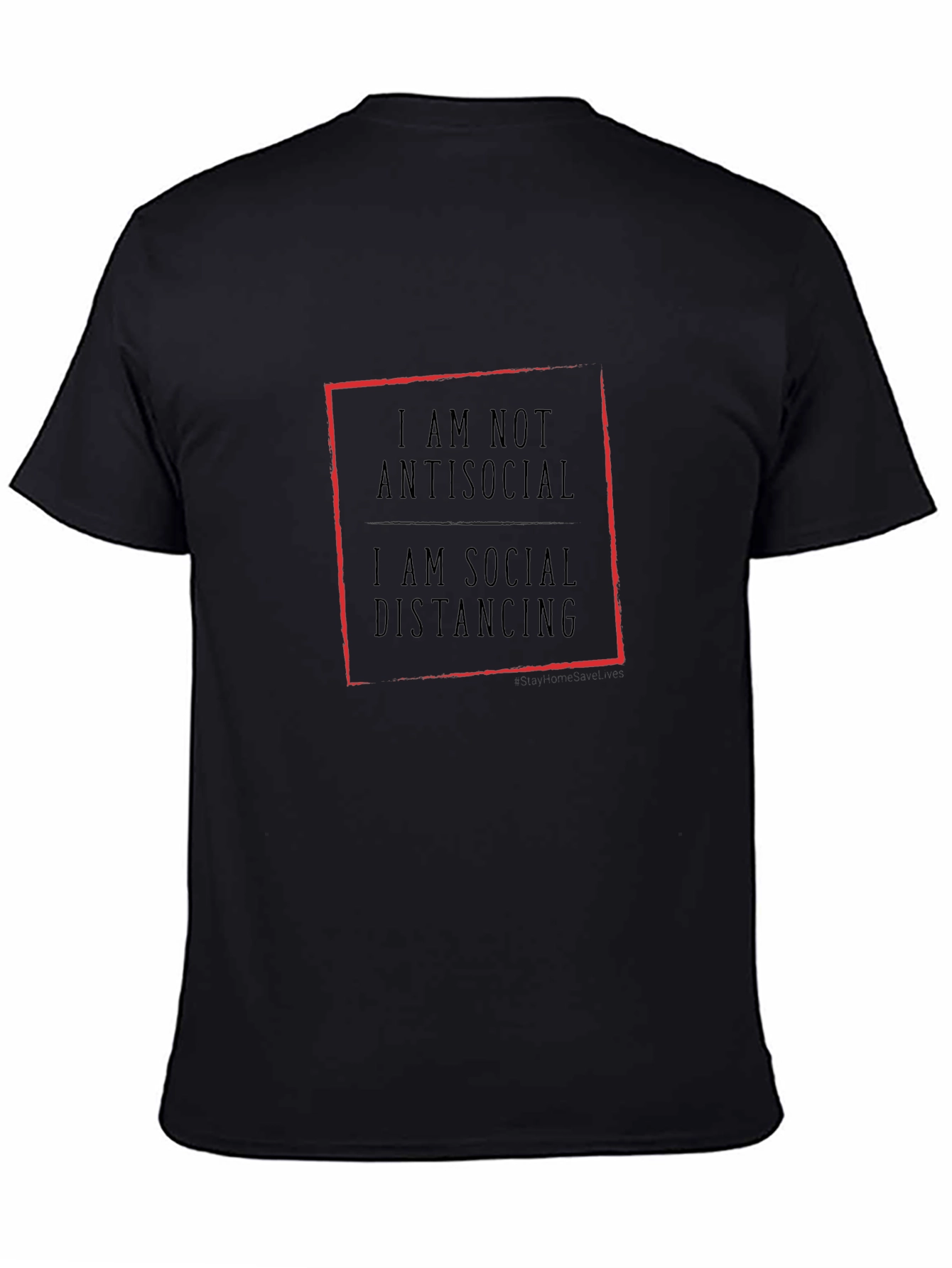 Social Distancing T-Shirt - Black