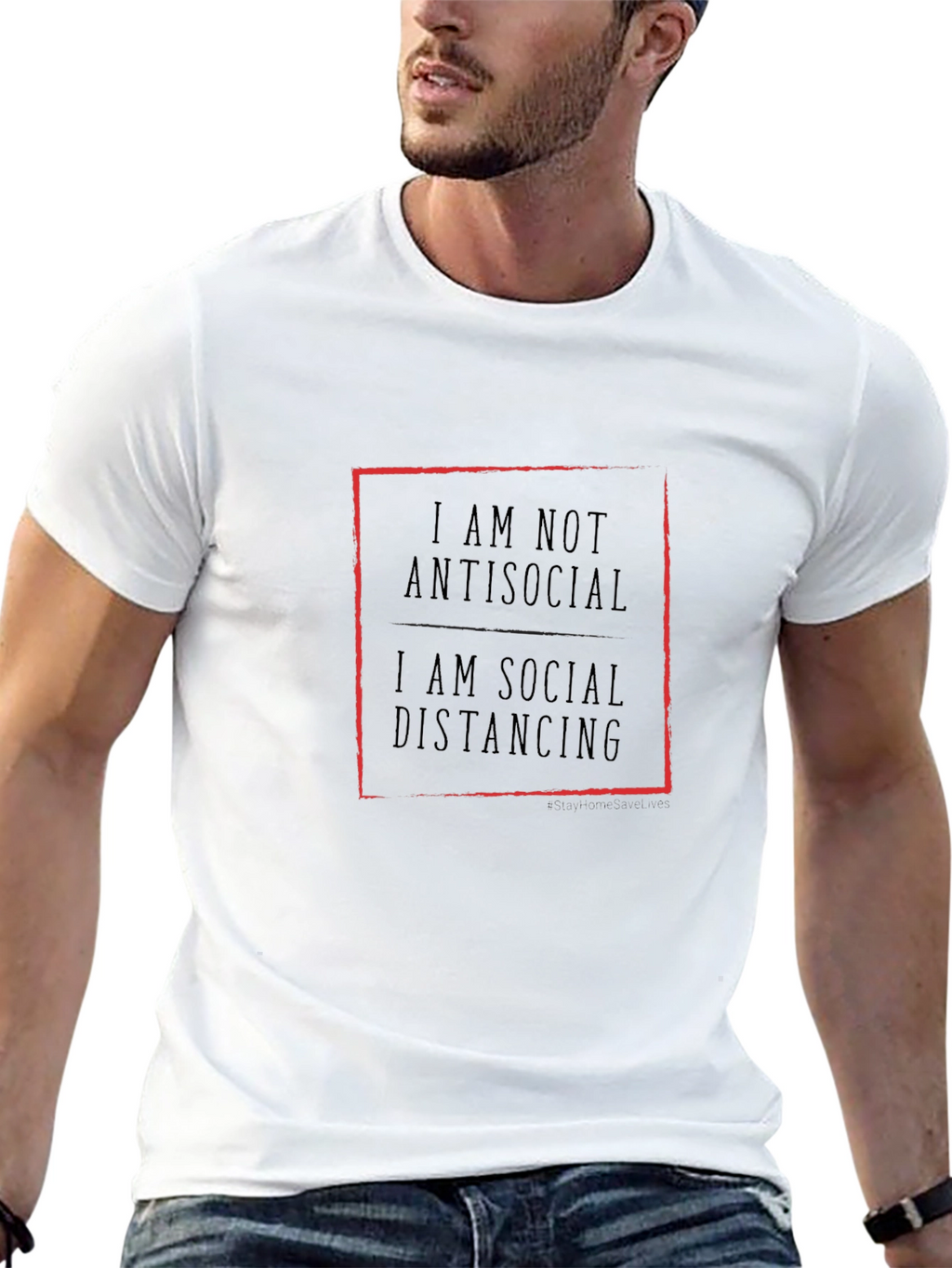 Social Distancing T-Shirt - Black
