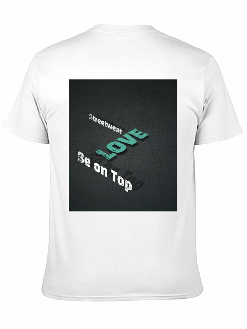 Streetwear Love Be on Top Black Graphic Tee