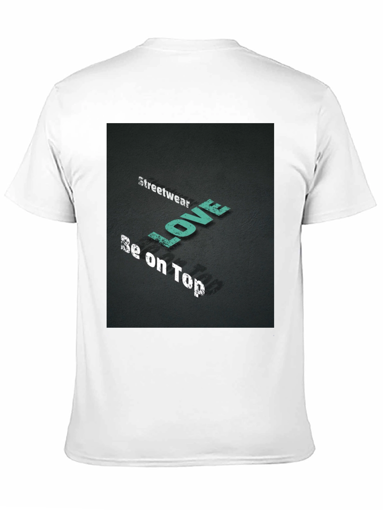 Streetwear Love Be on Top Black Graphic Tee