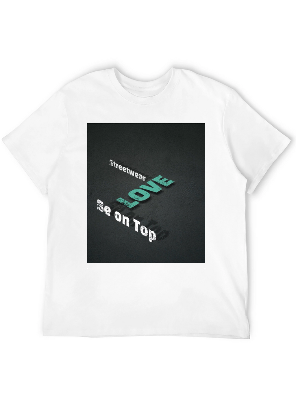 Streetwear Love Be on Top Black Graphic Tee