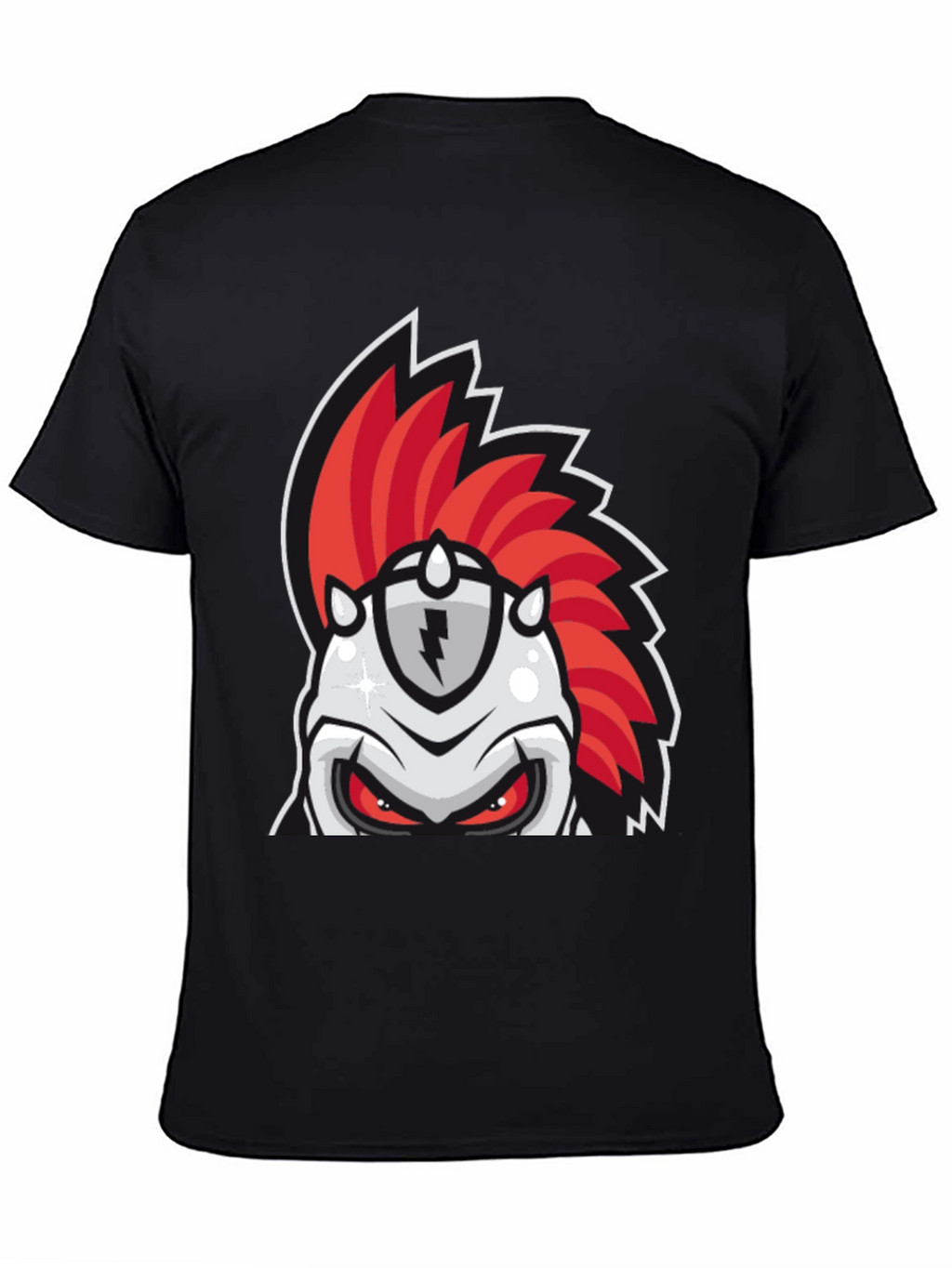 Red Mohawk Knight Graphic Tee