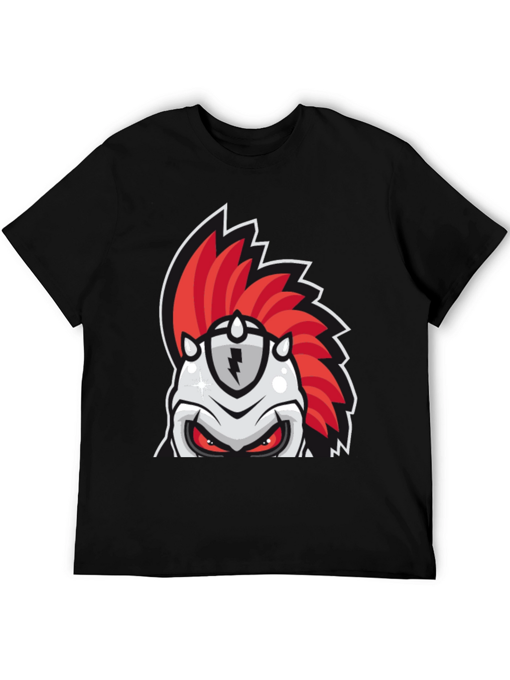 Red Mohawk Knight Graphic Tee