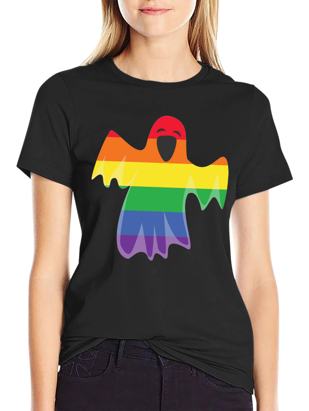 Rainbow Ghost Graphic Tee