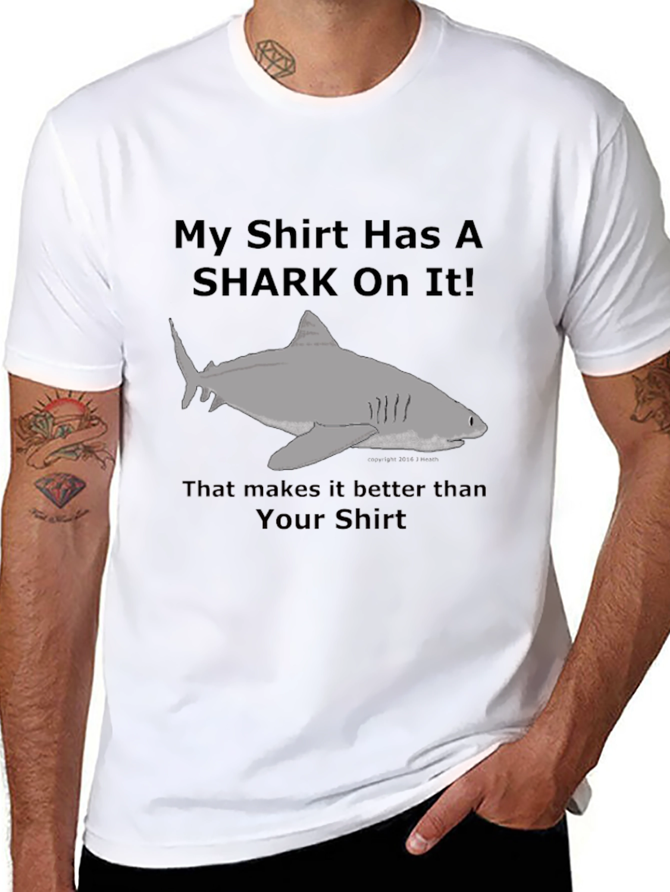 Shark T-Shirt - Funny Graphic Tee