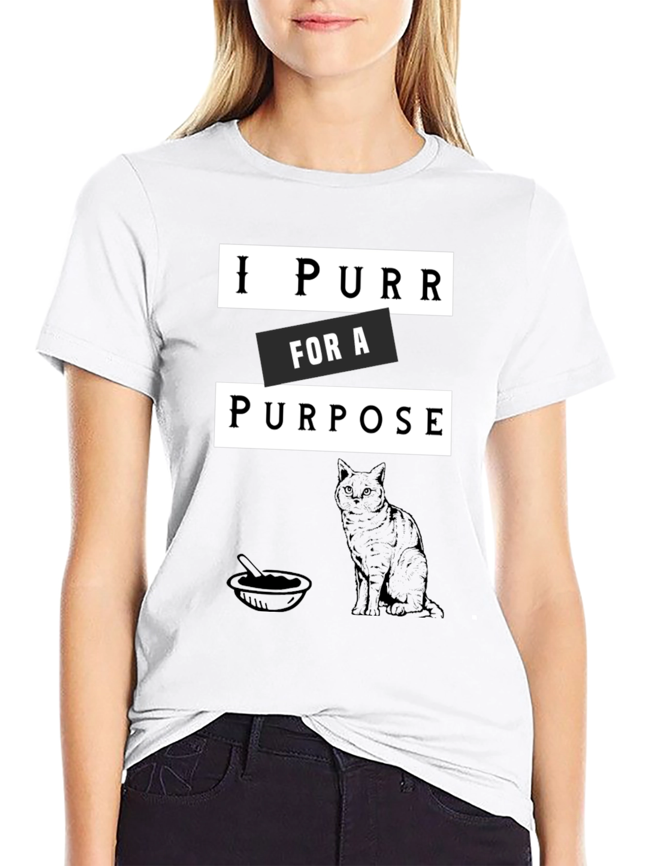I Purr for a Purpose Cat Lovers T-Shirt