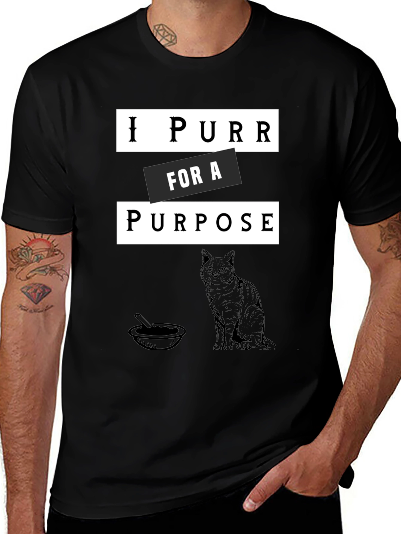 I Purr for a Purpose Cat Lovers T-Shirt