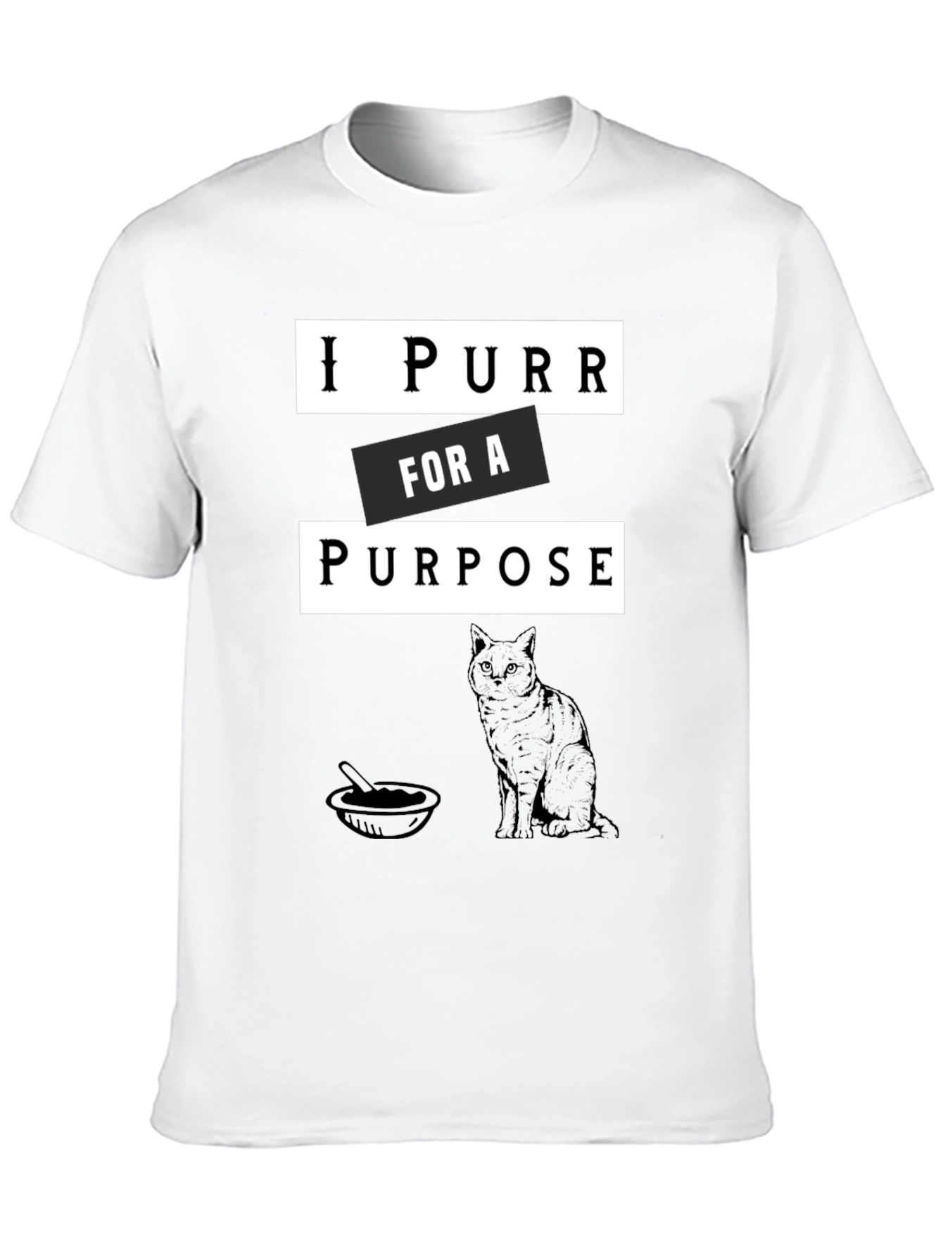 I Purr for a Purpose Cat Lovers T-Shirt