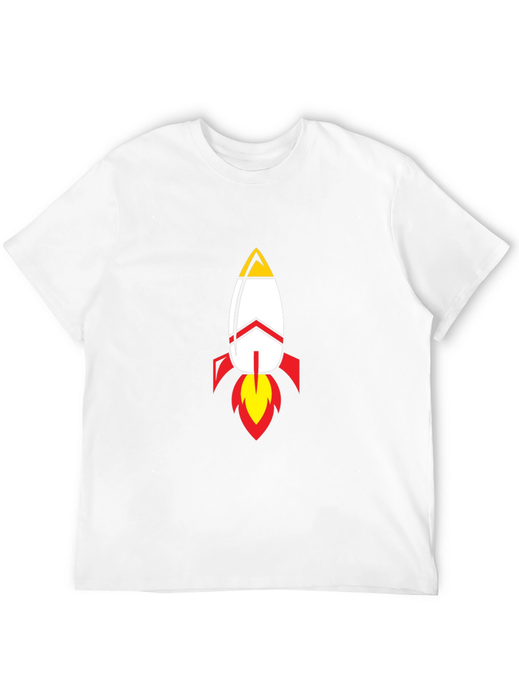 Rocket Graphic Black T-Shirt - Blast Off in Style!