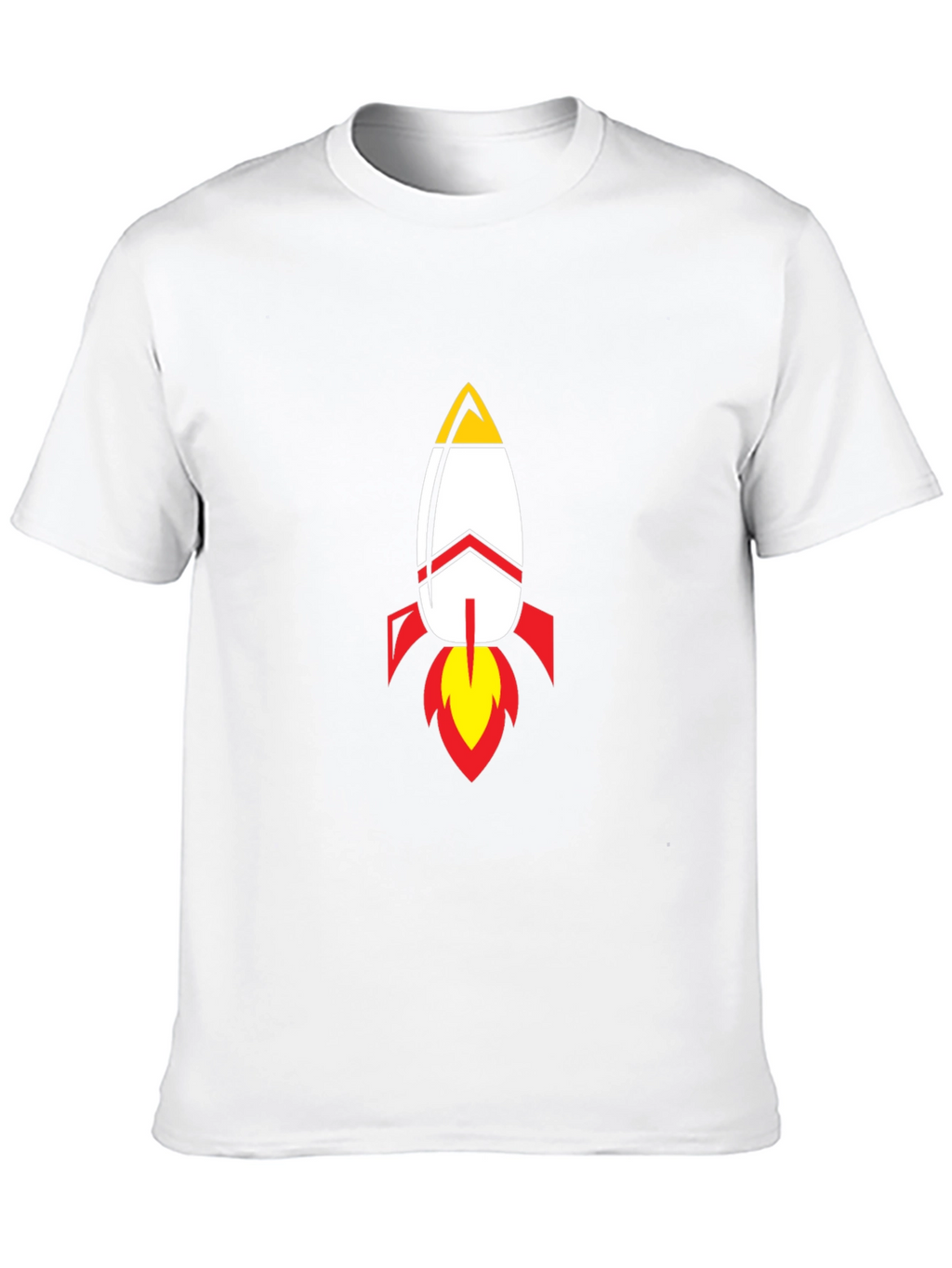 Rocket Graphic Black T-Shirt - Blast Off in Style!